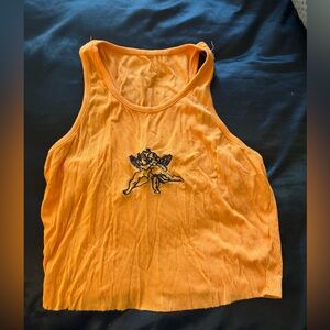 Orange Angel Crop Top SHEIN